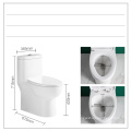 Toilet Bowl Bolande Design White Dual-flush Elongated One-piece ONE Piece Ceramic Flush Pipe Component Floor Mounted Modern